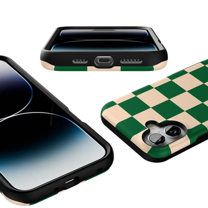 Fit Check | Green Checkerboard Case iPhone Case get.casely