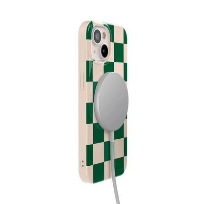 Fit Check | Green Checkerboard Case iPhone Case get.casely