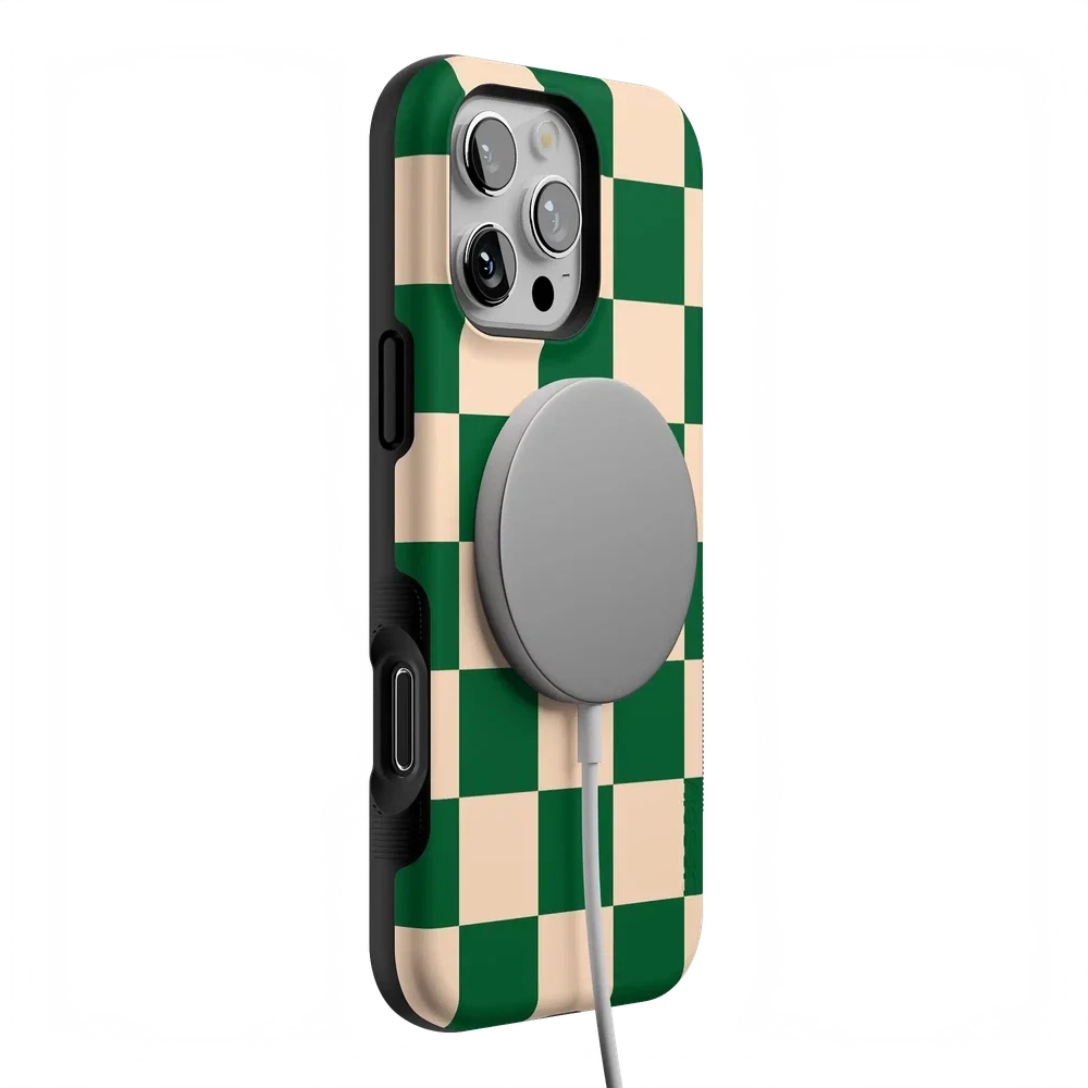 Fit Check | Green Checkerboard Case iPhone Case get.casely