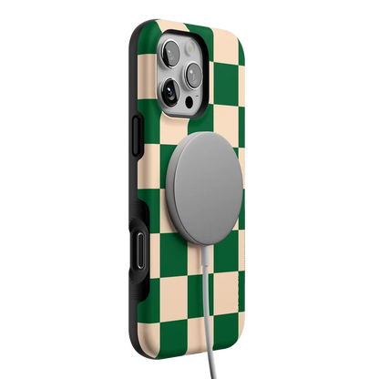 Fit Check | Green Checkerboard Case iPhone Case get.casely