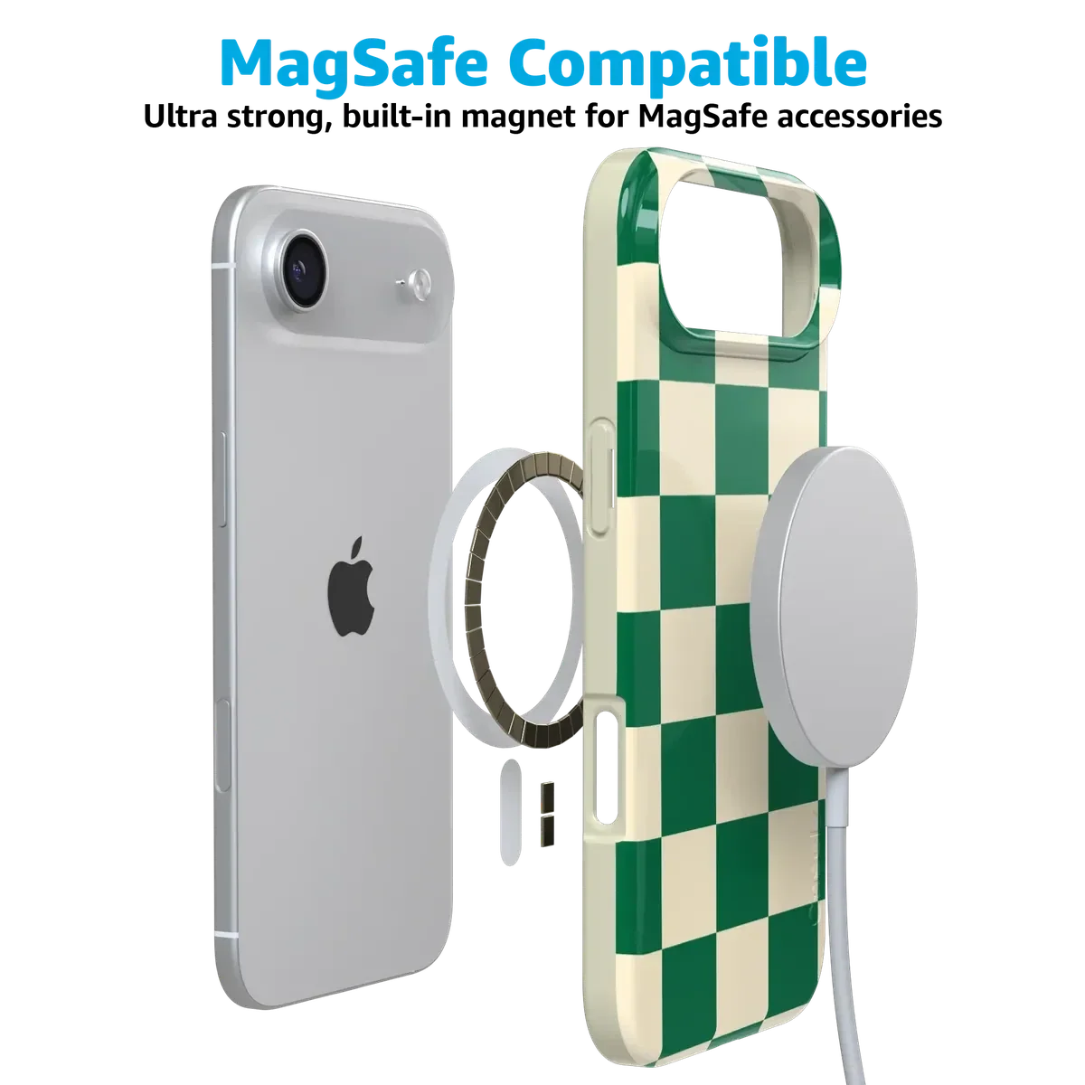 Fit Check | Green Checkerboard Case iPhone Case get.casely