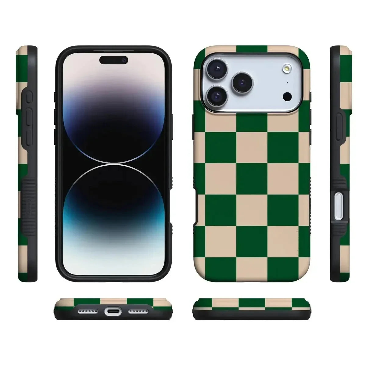 Fit Check | Green Checkerboard Case iPhone Case get.casely