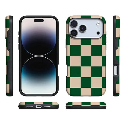 Fit Check | Green Checkerboard Case iPhone Case get.casely