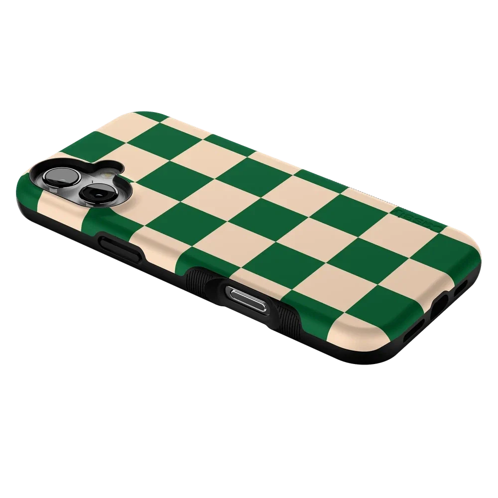 Fit Check | Green Checkerboard Case iPhone Case get.casely
