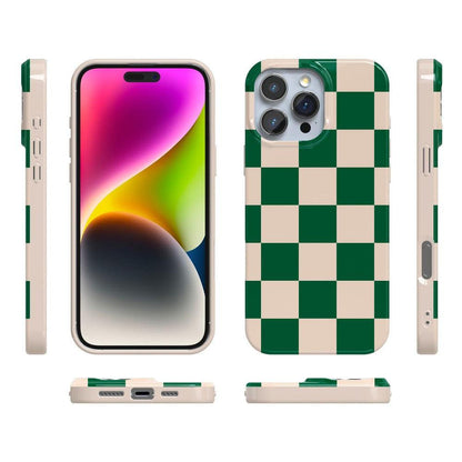 Fit Check | Green Checkerboard Case iPhone Case get.casely