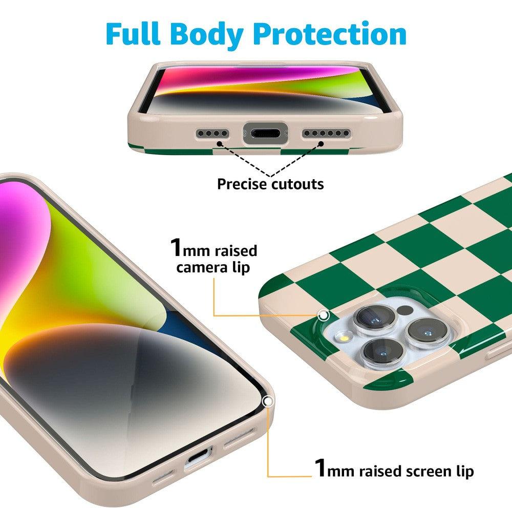 Fit Check | Green Checkerboard Case iPhone Case get.casely