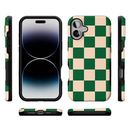 Fit Check | Green Checkerboard Case iPhone Case get.casely