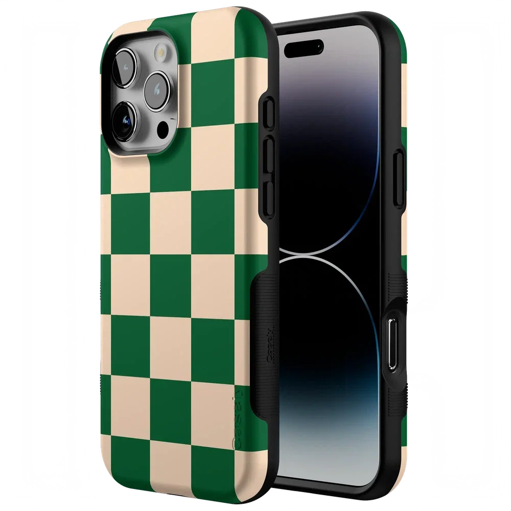 Fit Check | Green Checkerboard Case iPhone Case get.casely