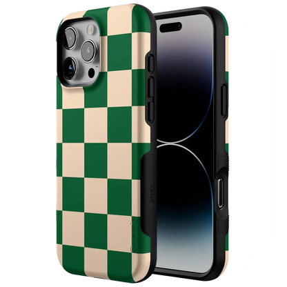 Fit Check | Green Checkerboard Case iPhone Case get.casely