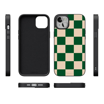 Fit Check | Green Checkerboard Case iPhone Case get.casely