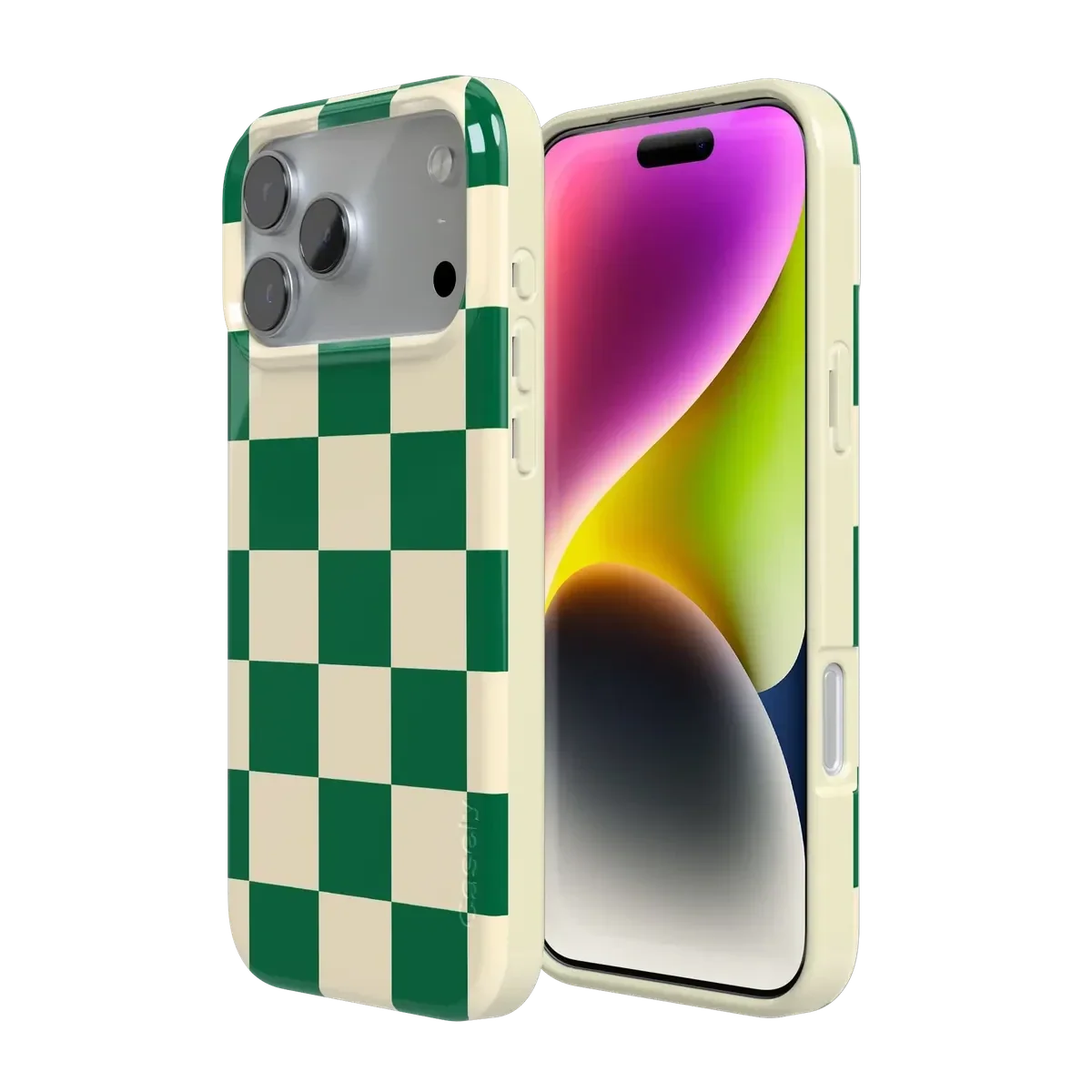 Fit Check | Green Checkerboard Case iPhone Case get.casely