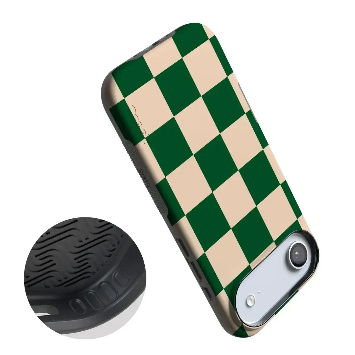 Fit Check | Green Checkerboard Case iPhone Case get.casely