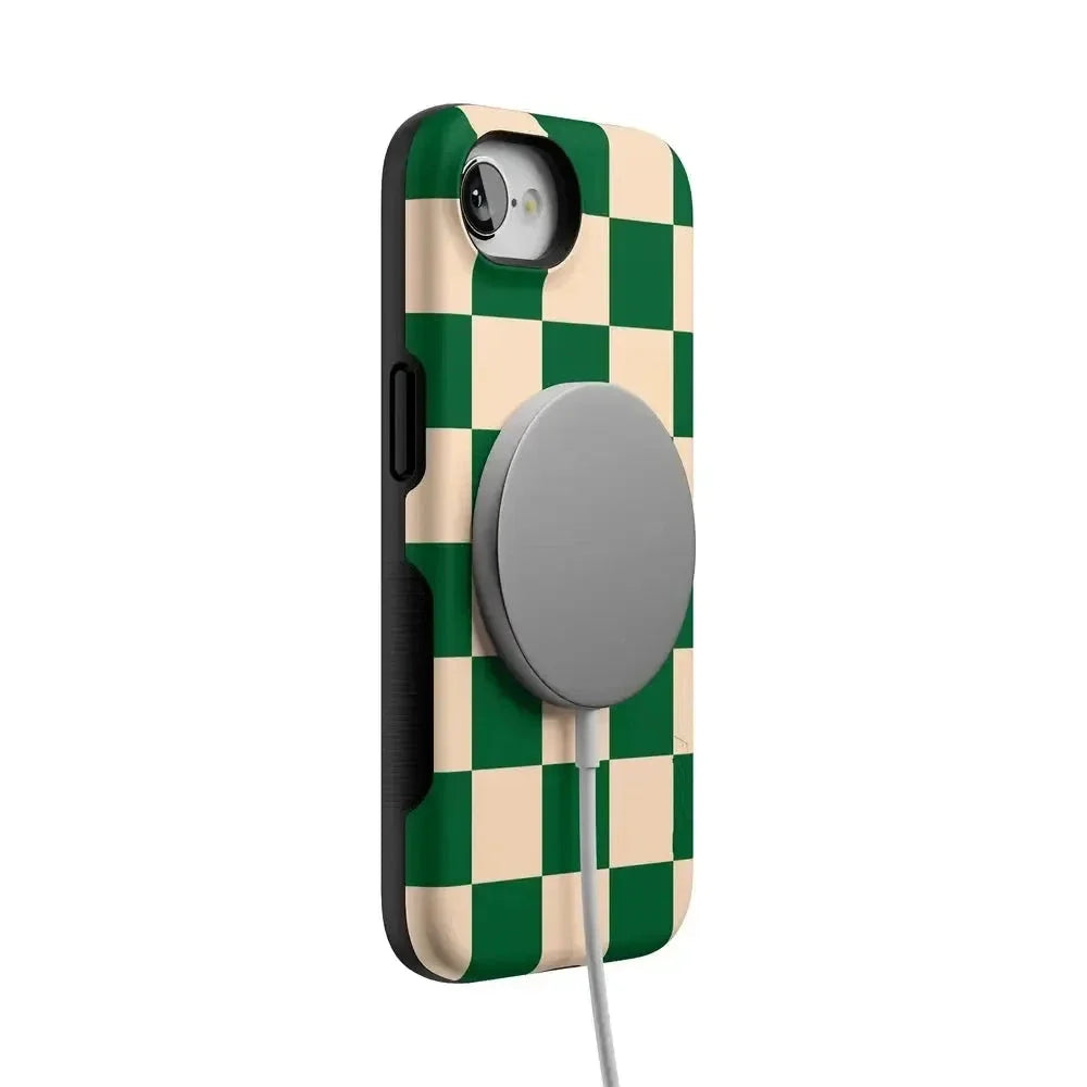 Fit Check | Green Checkerboard Case iPhone Case get.casely