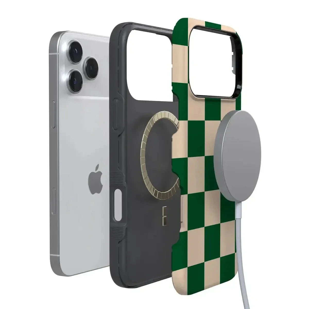 Fit Check | Green Checkerboard Case iPhone Case get.casely