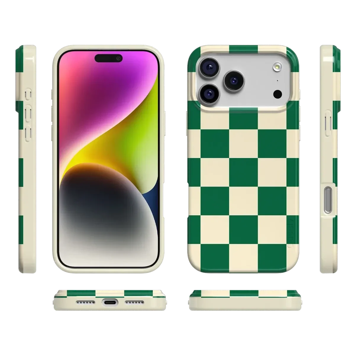 Fit Check | Green Checkerboard Case iPhone Case get.casely