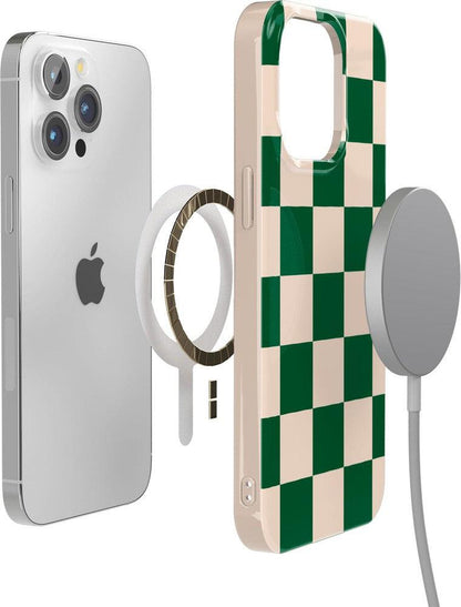 Fit Check | Green Checkerboard Case iPhone Case get.casely