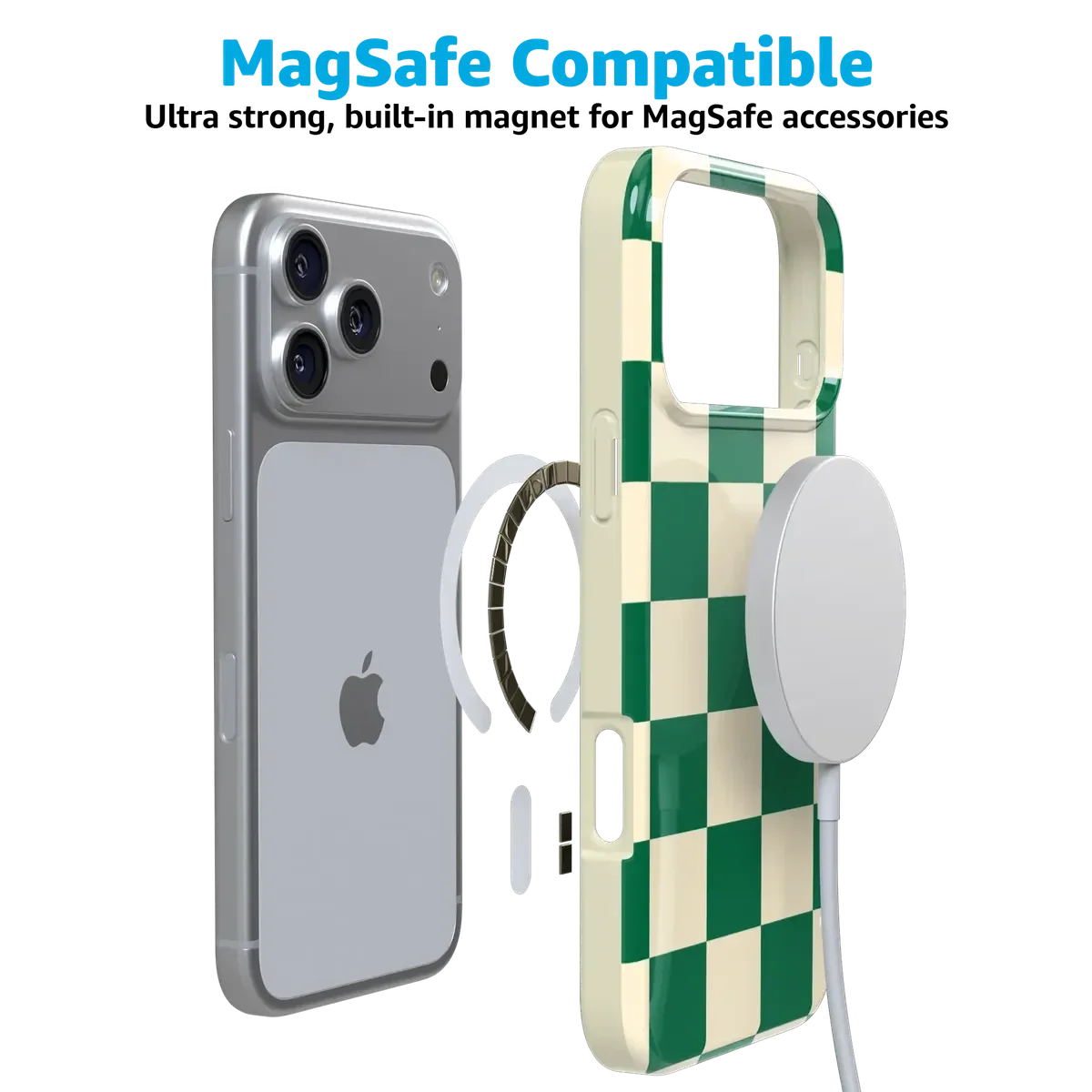 Fit Check | Green Checkerboard Case iPhone Case get.casely