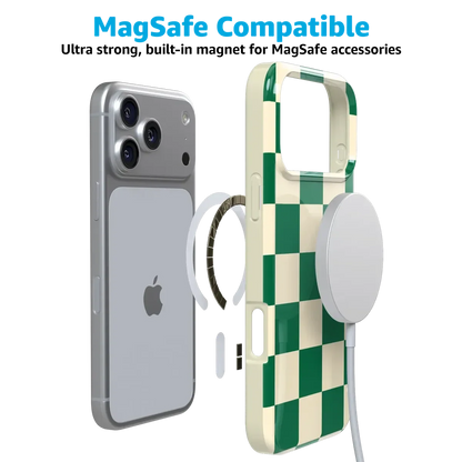 Fit Check | Green Checkerboard Case iPhone Case get.casely