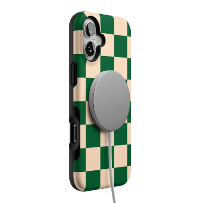 Fit Check | Green Checkerboard Case iPhone Case get.casely