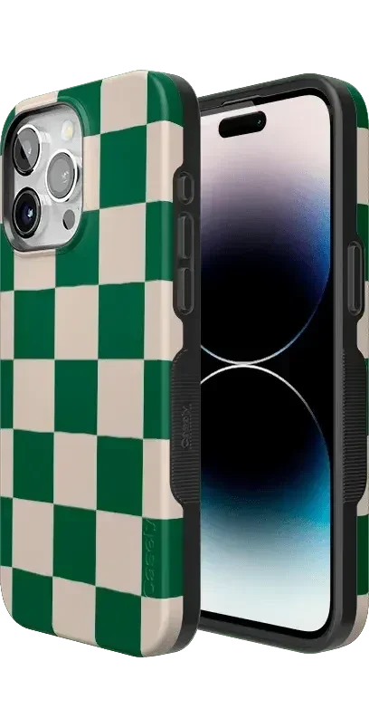 Fit Check | Green Checkerboard Case iPhone Case get.casely
