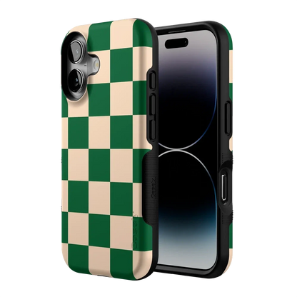 Fit Check | Green Checkerboard Case iPhone Case get.casely