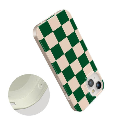 Fit Check | Green Checkerboard Case iPhone Case get.casely