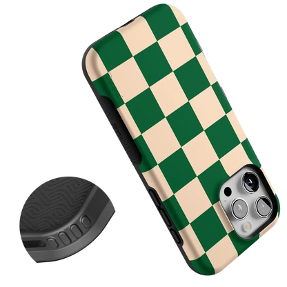 Fit Check | Green Checkerboard Case iPhone Case get.casely