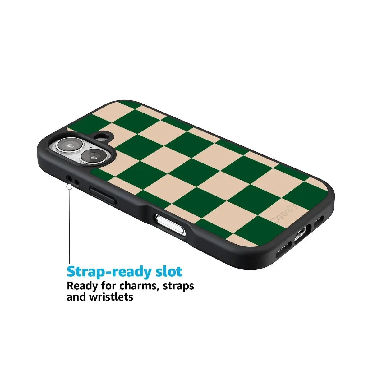 Fit Check | Green Checkerboard Case iPhone Case get.casely