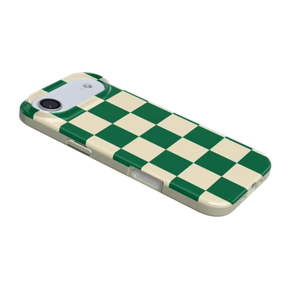 Fit Check | Green Checkerboard Case iPhone Case get.casely