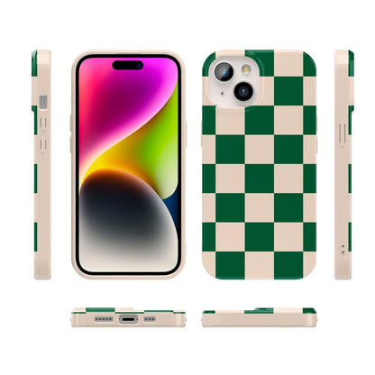Fit Check | Green Checkerboard Case iPhone Case get.casely