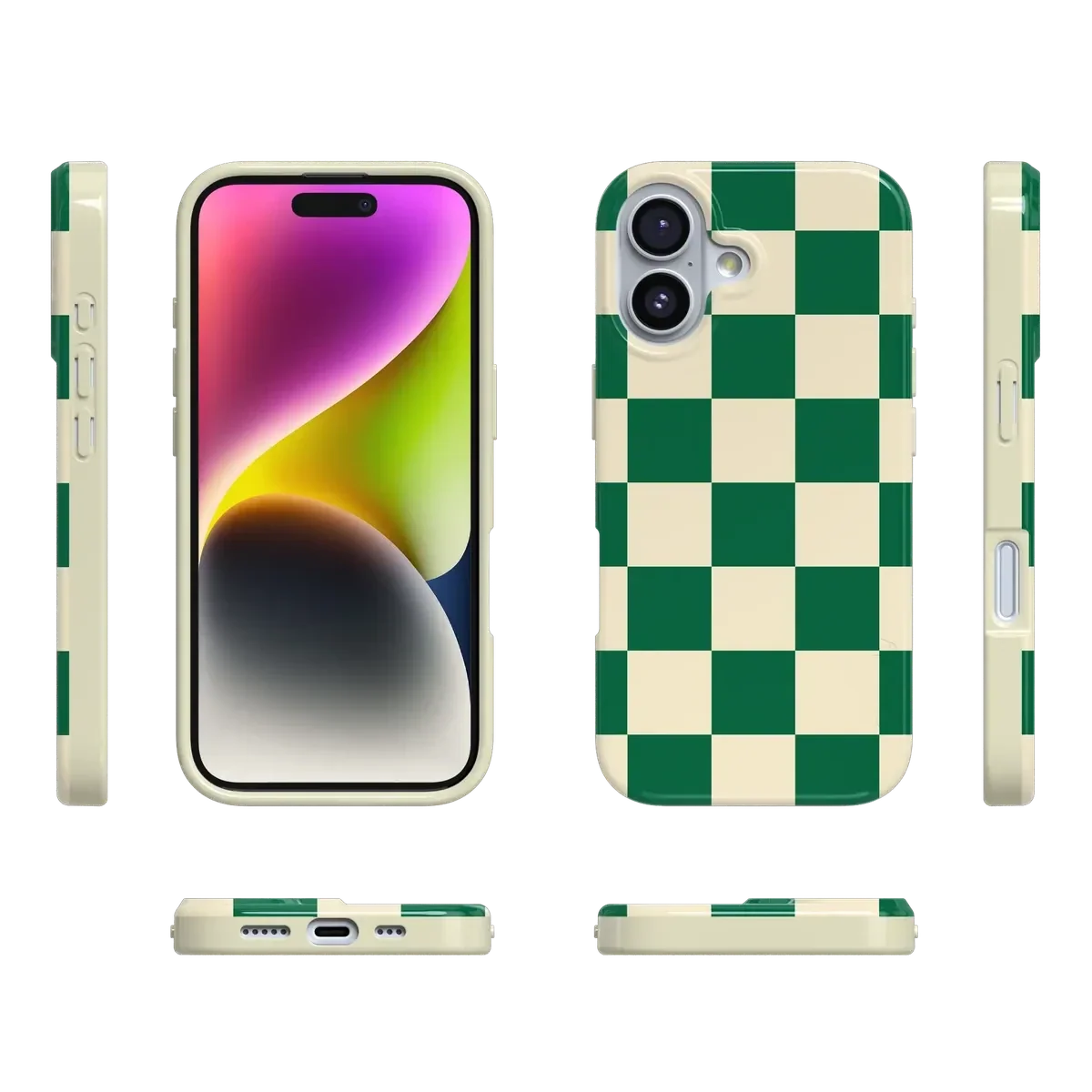 Fit Check | Green Checkerboard Case iPhone Case get.casely