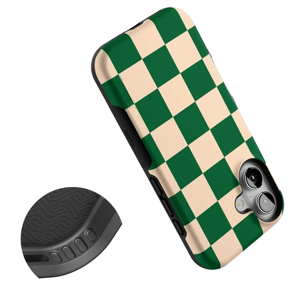 Fit Check | Green Checkerboard Case iPhone Case get.casely
