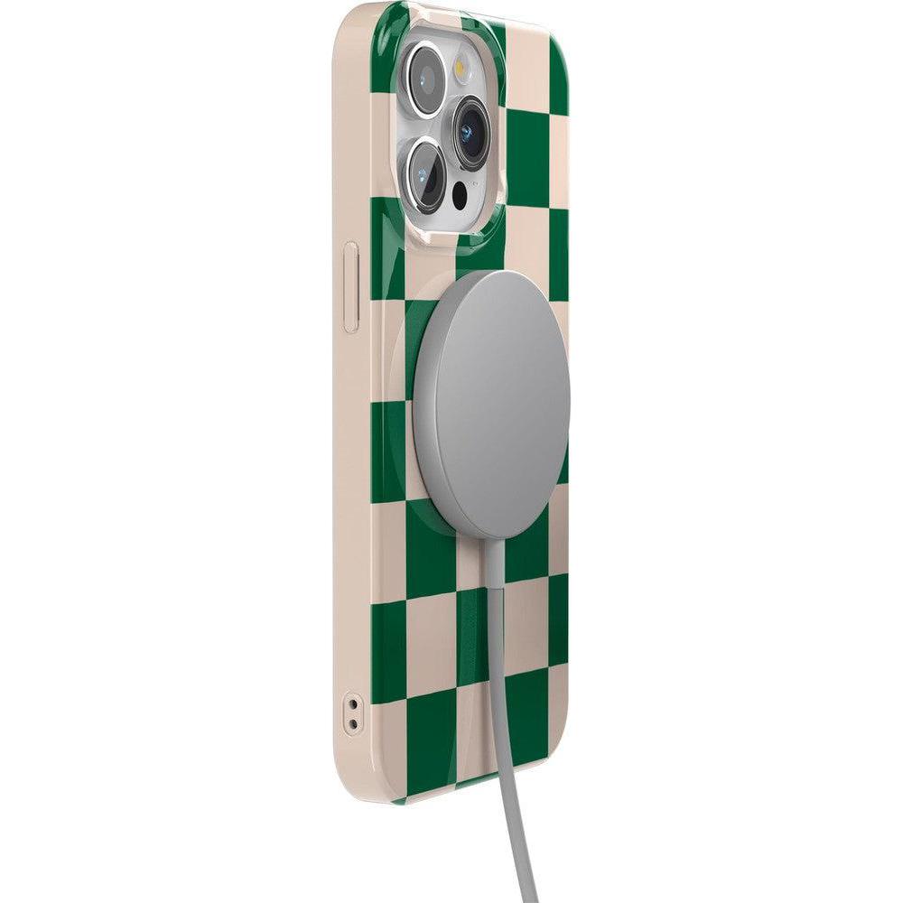 Fit Check | Green Checkerboard Case iPhone Case get.casely