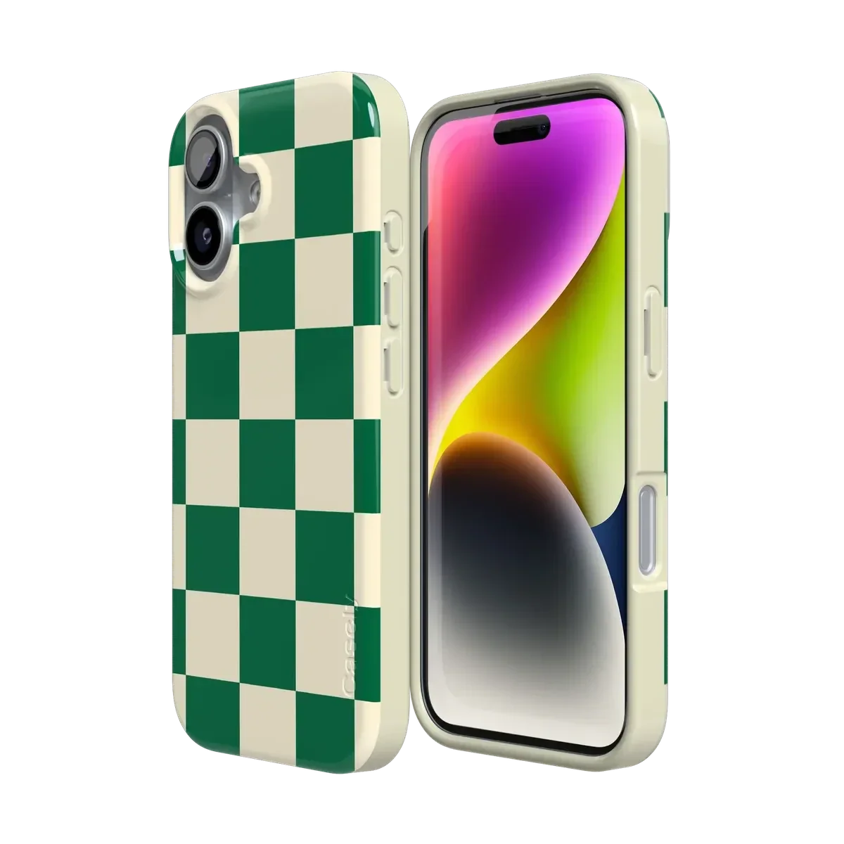 Fit Check | Green Checkerboard Case iPhone Case get.casely