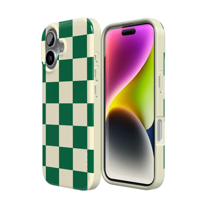 Fit Check | Green Checkerboard Case iPhone Case get.casely
