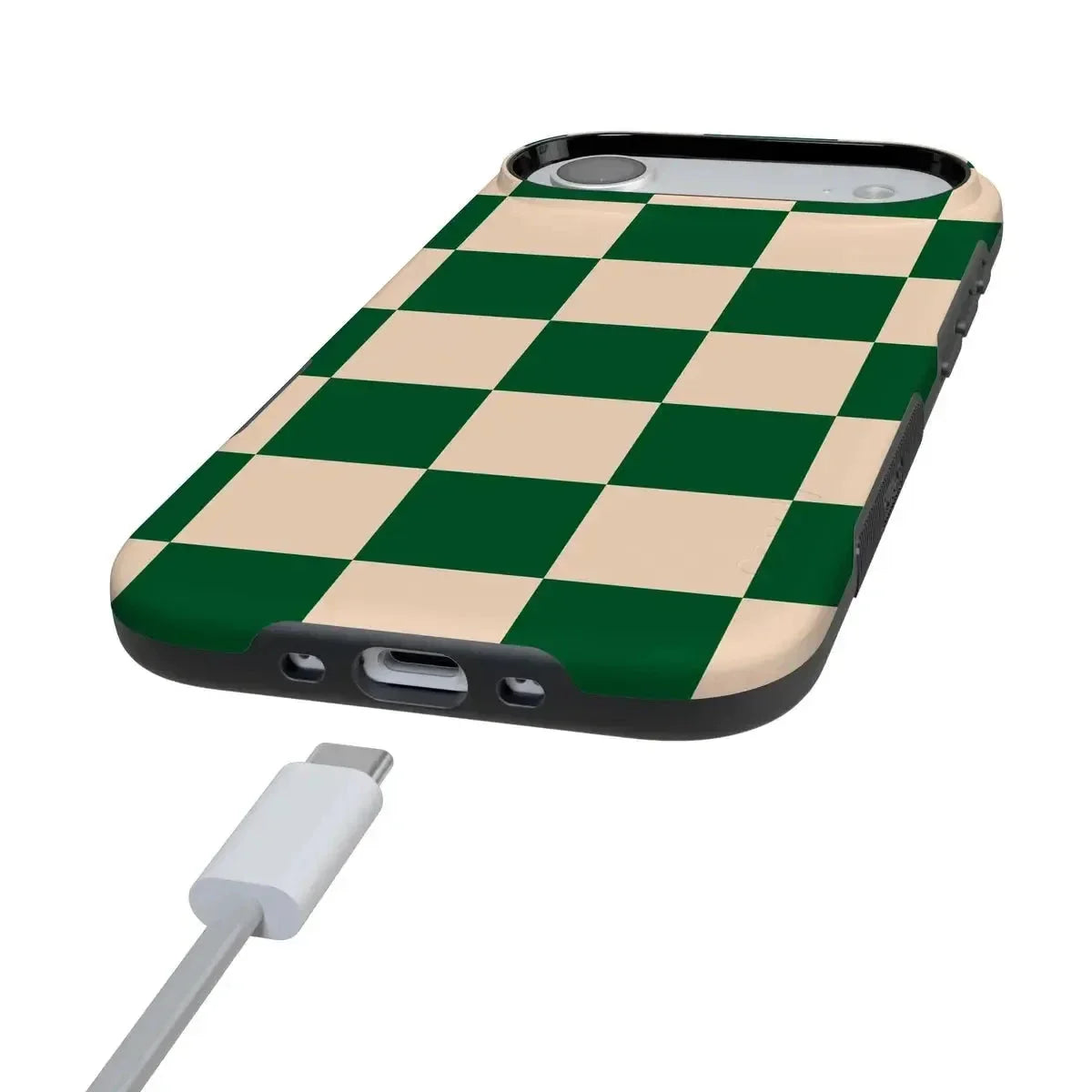 Fit Check | Green Checkerboard Case iPhone Case get.casely
