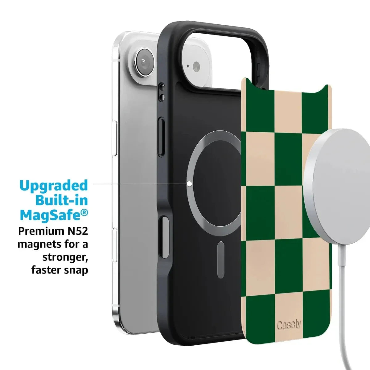 Fit Check | Green Checkerboard Case iPhone Case get.casely