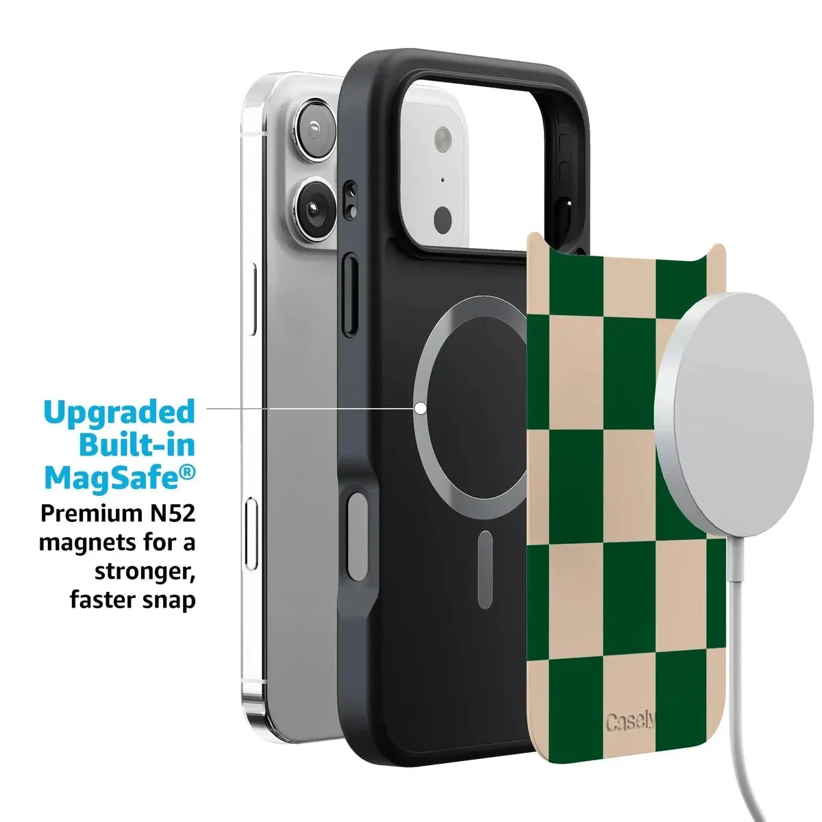 Fit Check | Green Checkerboard Case iPhone Case get.casely