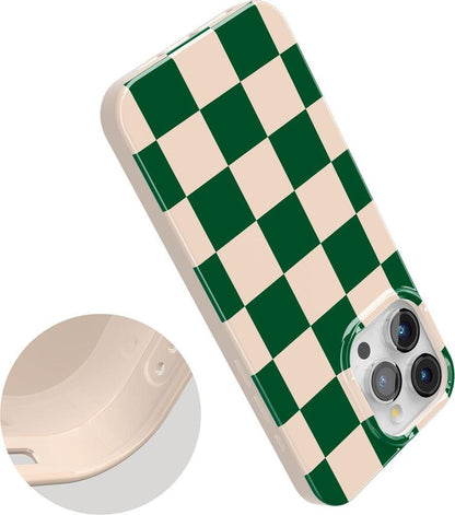Fit Check | Green Checkerboard Case iPhone Case get.casely