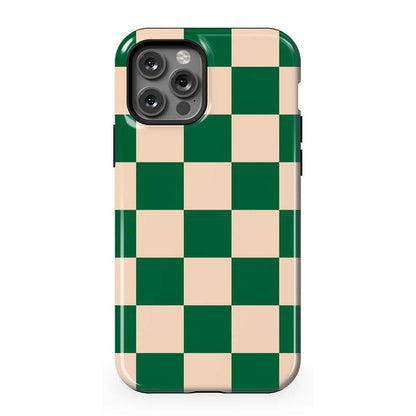 Fit Check | Green Checkerboard Case iPhone Case get.casely