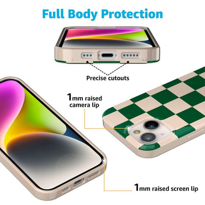 Fit Check | Green Checkerboard Case iPhone Case get.casely