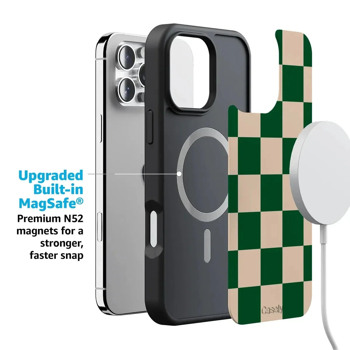 Fit Check | Green Checkerboard Case iPhone Case get.casely
