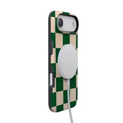 Fit Check | Green Checkerboard Case iPhone Case get.casely