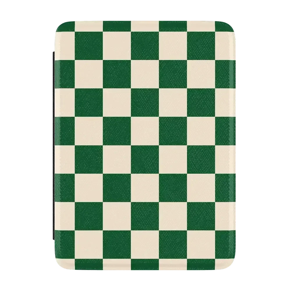 Fit Check | Green Checkerboard Kindle Case Kindle Case get.casely 7” Kindle Paperwhite