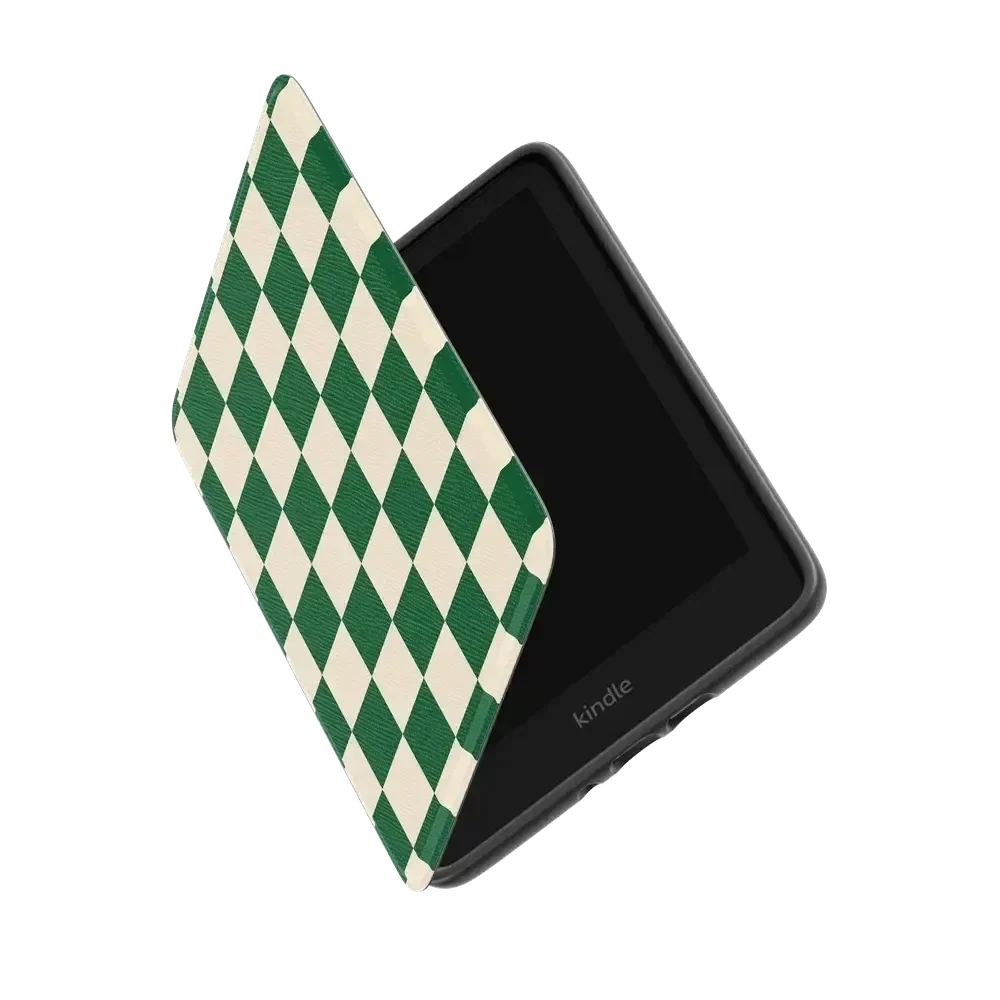 Fit Check | Green Checkerboard Kindle Case Kindle Case get.casely