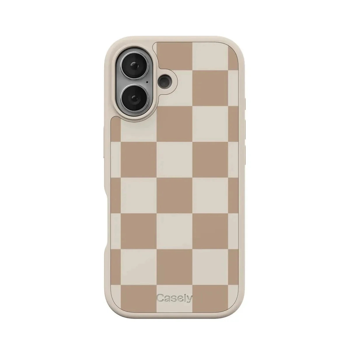 Fit Check | Neutral Checkerboard Case iPhone Case get.casely Align + MagSafe® iPhone 17