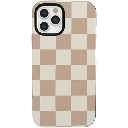 Fit Check | Neutral Checkerboard Case iPhone Case get.casely Bold + MagSafe® iPhone 12 Pro Max
