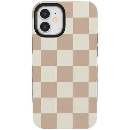 Fit Check | Neutral Checkerboard Case iPhone Case get.casely Bold + MagSafe® iPhone 12
