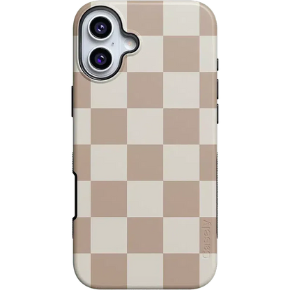 Fit Check | Neutral Checkerboard Case iPhone Case get.casely Bold + MagSafe® iPhone 16 Plus