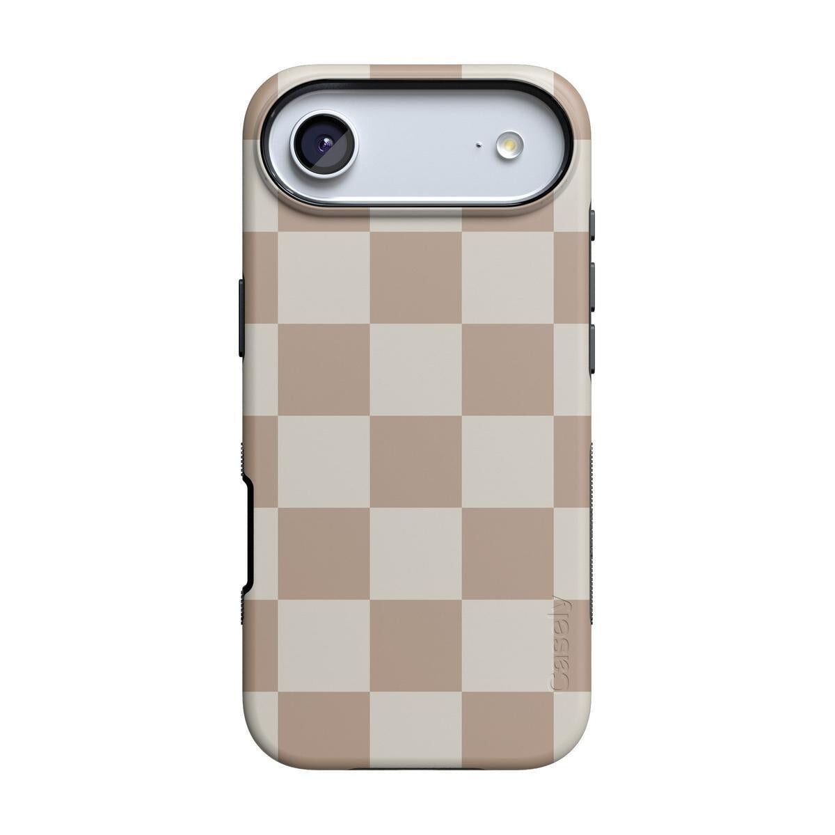 Fit Check | Neutral Checkerboard Case iPhone Case get.casely Bold + MagSafe® iPhone 17 Air